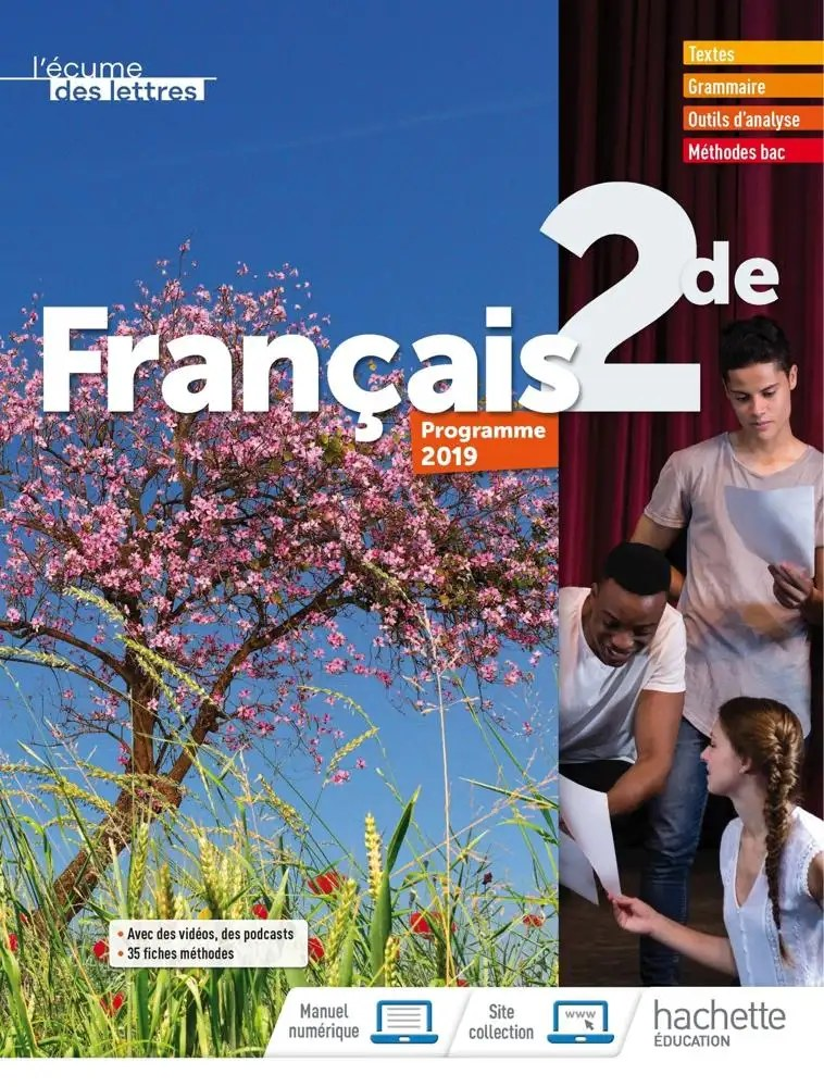 L'écume des lettres - Littérature 2de, Hachette 2019