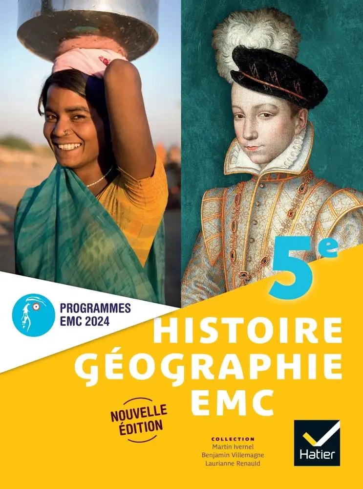 Histoire-Géographie-EMC 5e, Collection Martin Ivernel, Hatier 2024