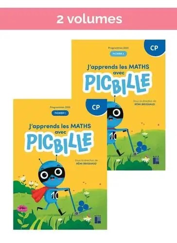 maths cp J'apprends les maths avec PICBILLE CP — Nouvelle édition programmes 2025 - RETZ — Edition 2025 - fichier de l'élève en 2 volumes