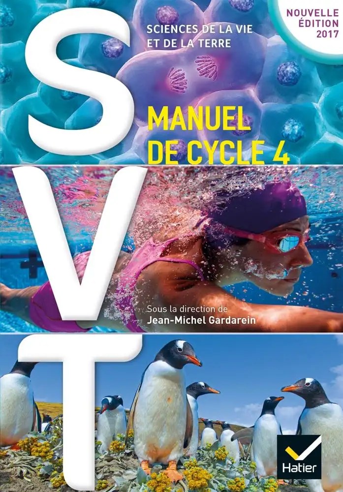 SVT, manuel du cycle 4, Hatier 2016