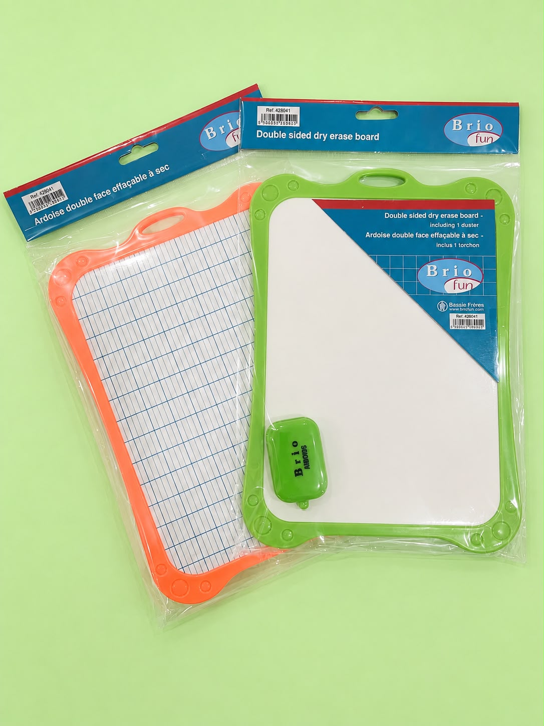 ardoise blanche (format 20cm x 30cm) un cété blanc, un cété ligné / Whiteboard 20×30 cm Double sided dry erase board
