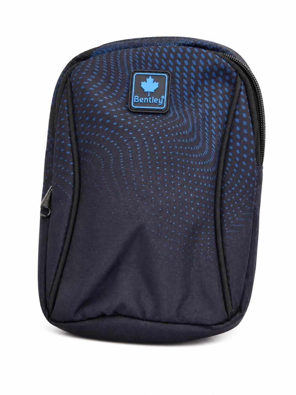 blue haze Bentley city/lunch bag with shoulder strip blue haze