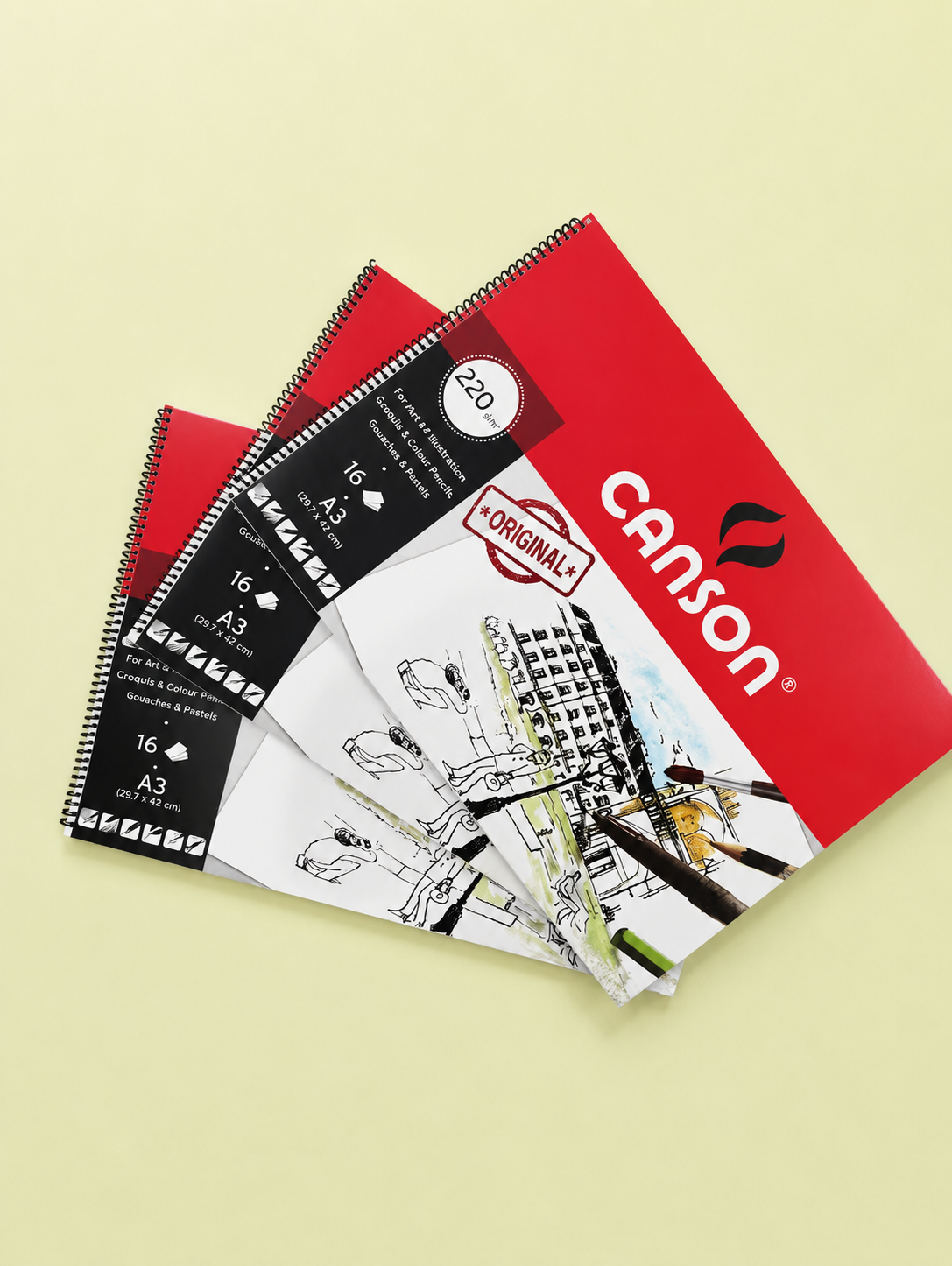 Cahier de dessin a spirale A3 / A3 spiral drawing pad