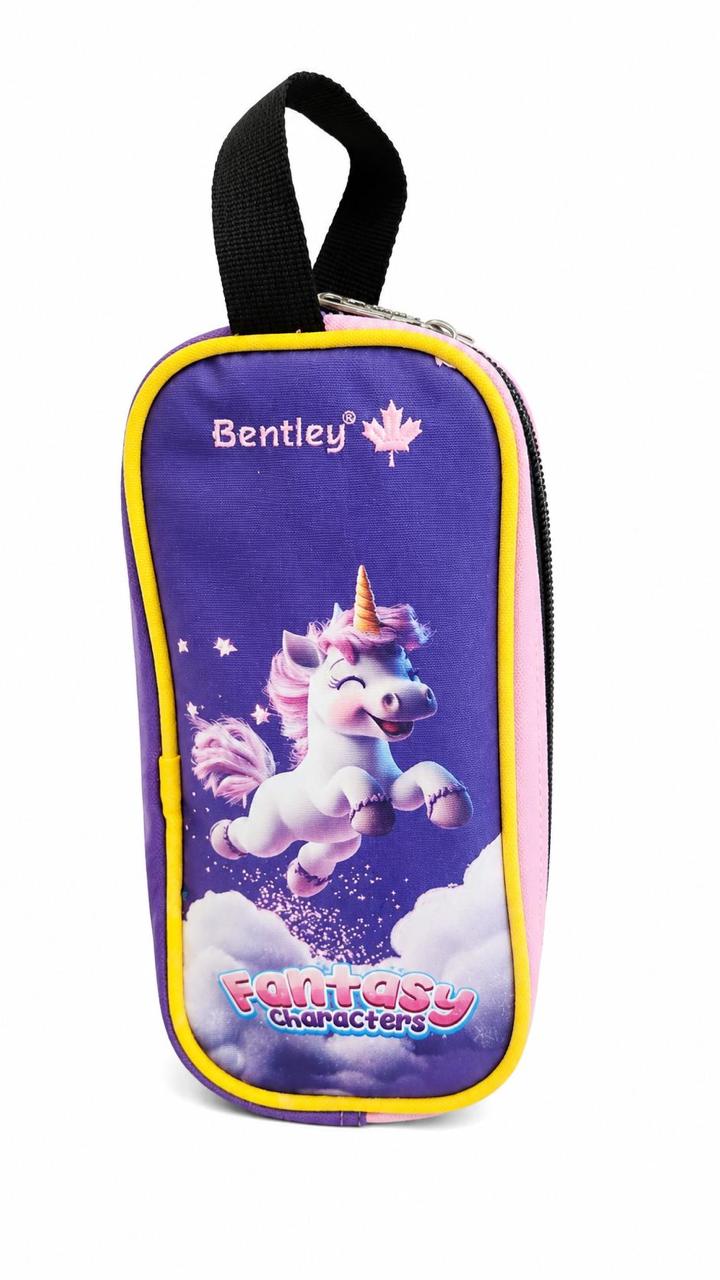 Bentley pencil case double zipper with handle unicorn ‎