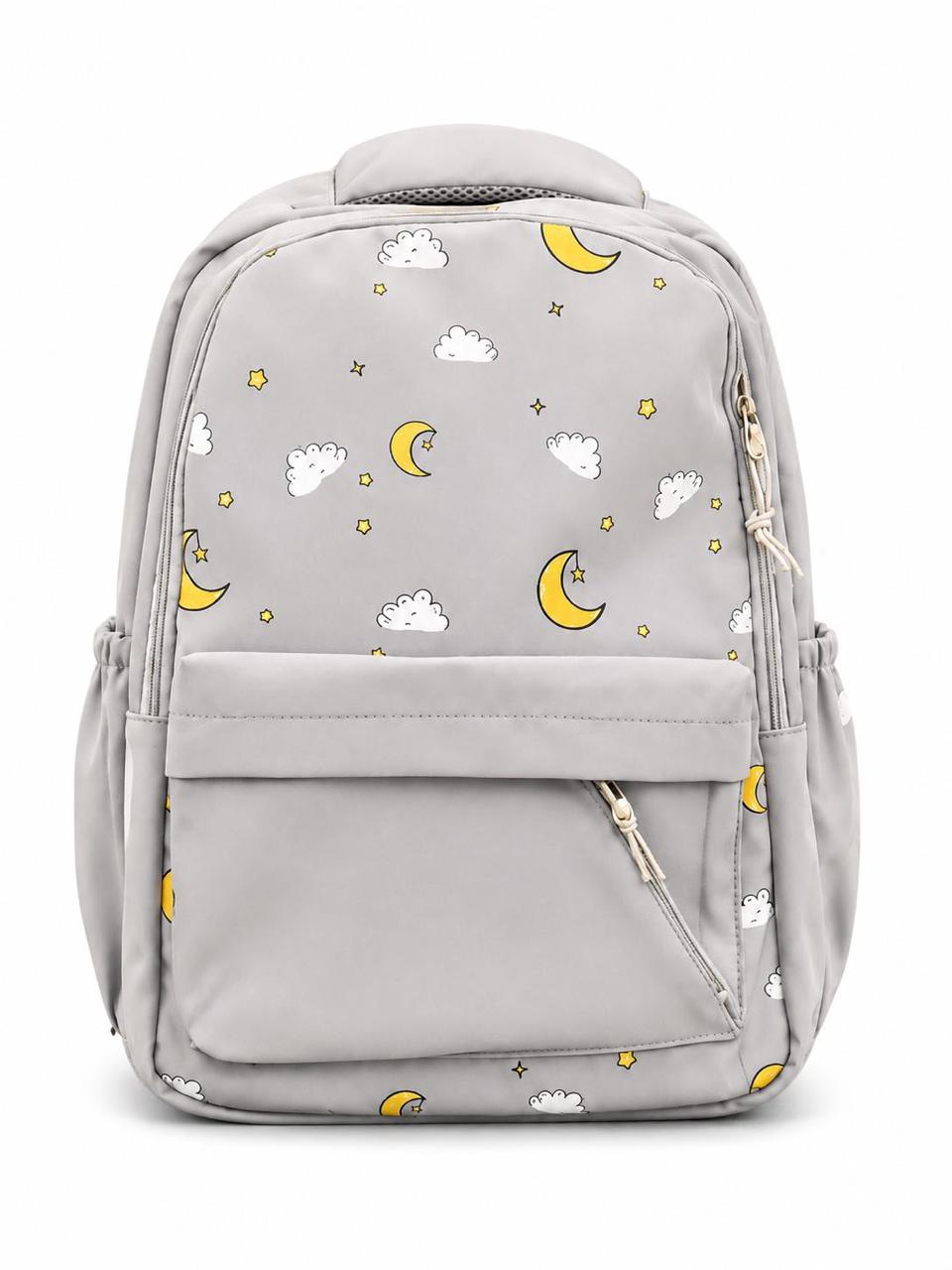 Waterproof backpack 28 L light weight night design grey