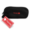 Bentley pencil case double zipper with handle denim blue