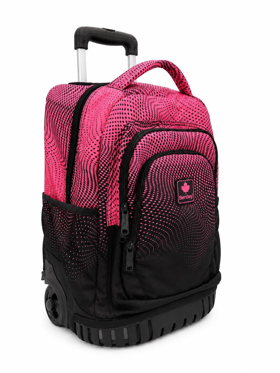 Bentley heavy duty roller backpack 3 compartment 42 L weather proof pink haze