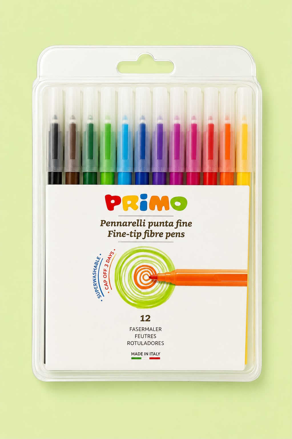 boite de 12 feutres 4 double pointe (Marker twin tip) / Box of 12 twin-tip markers