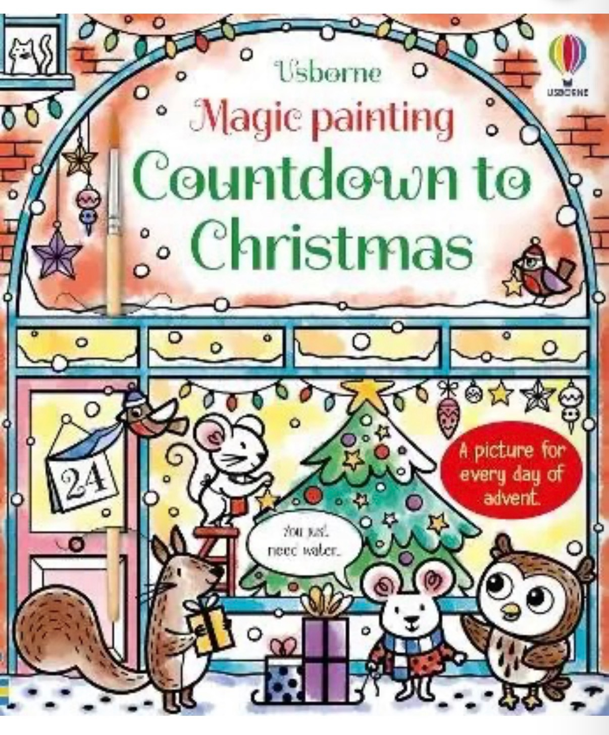 USBORNE - Magic Painting Countdown To Christmas