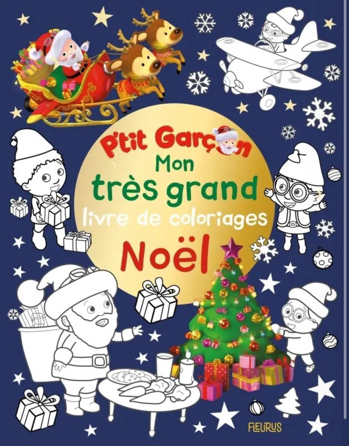 FLEURUS - Mon tres grand livre de coloriages Noel